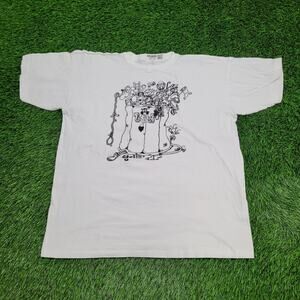 Vintage 1993 Funny Sports Comic Shirt Womens XL 23x26 White